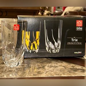 6 Bicchieri glassware made in Italy!